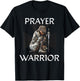 Christian Bible Verse Religious Gifts Women Prayer Warrior T-Shirt - T-Shirt | Black