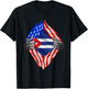 Cuba Shirt American Cuban Flag Hispanic Pride Cubans Roots T-Shirt - T-Shirt | Black