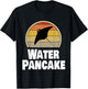 Funny Ray Water Pancake Manta Stingray Ocean Humor T-Shirt - T-Shirt | Black