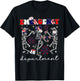 Emergency Department Skeleton Dancing ER Nurse 4th Of July T-Shirt - T-Shirt | Black
