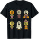 Vintage Halloween Pumpkin Witch Ghost Vampire Retro Gift T-Shirt - T-Shirt | Black