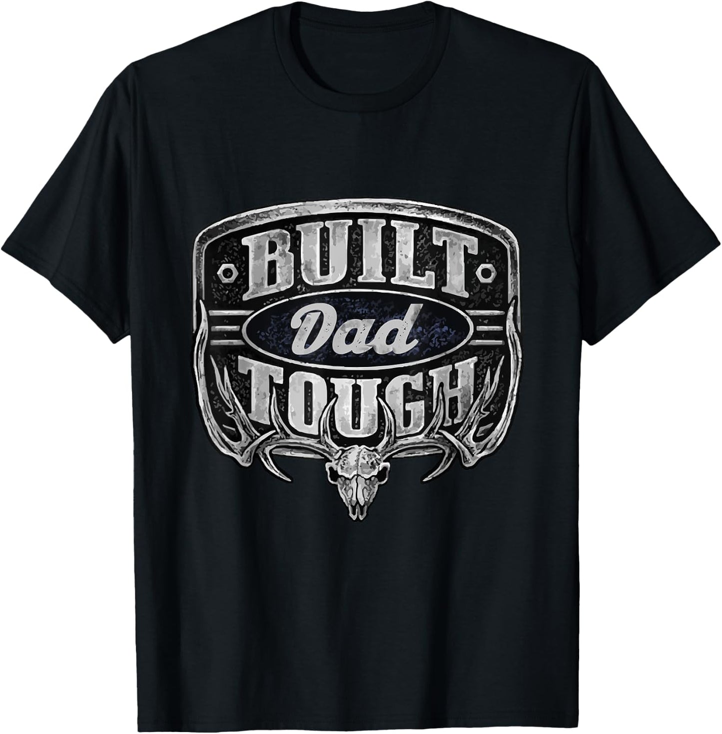 Built Dad Tough American Funny 4th Of July T-Shirt - T-Shirt | Black