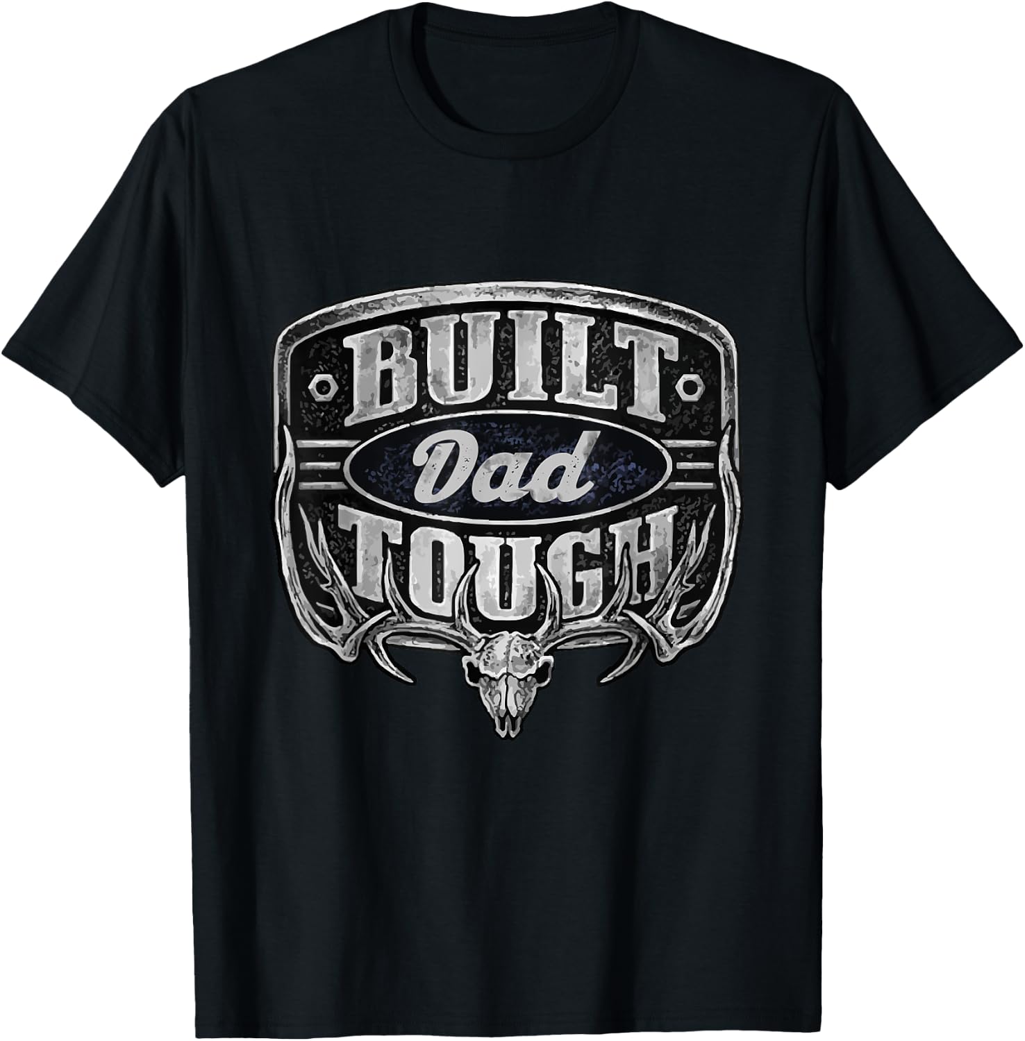 Built Dad Tough American Funny 4th Of July T-Shirt - T-Shirt | Black