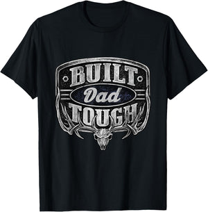 Built Dad Tough American Funny 4th Of July T-Shirt - T-Shirt | Black