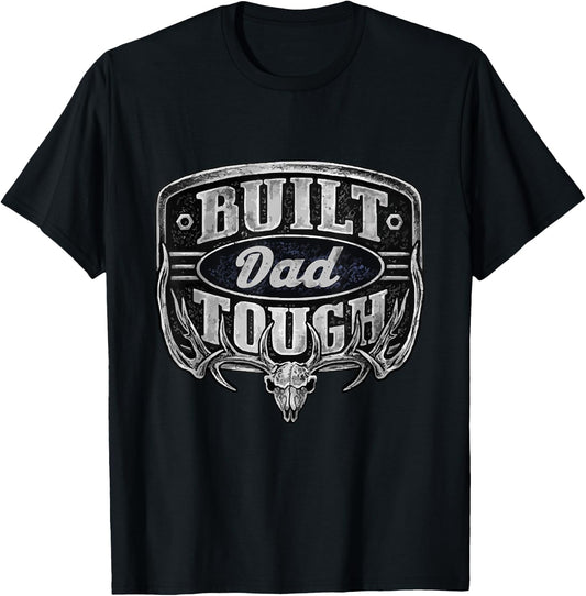 Built Dad Tough American Funny 4th Of July T-Shirt - T-Shirt | Black