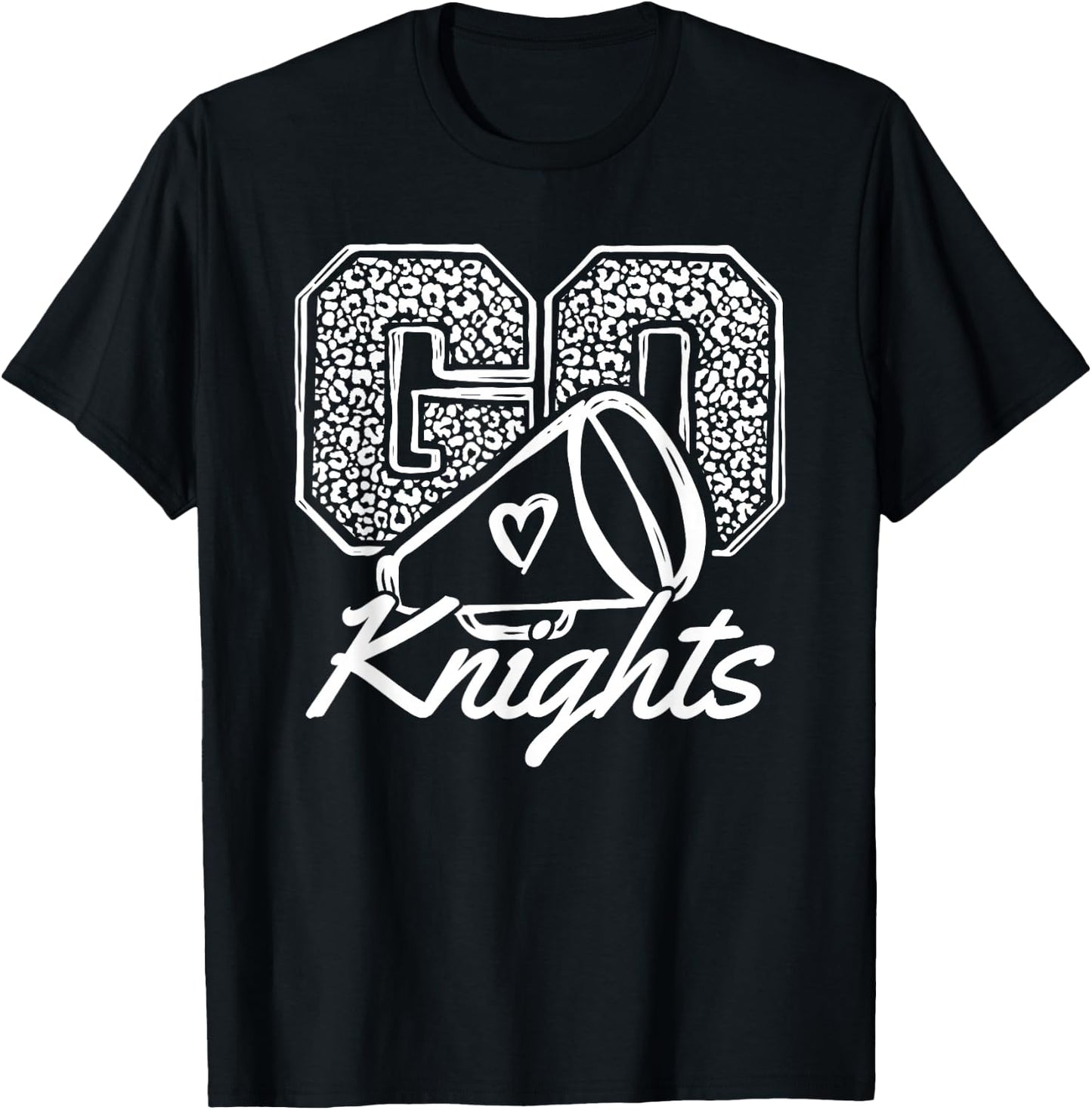 Go Cheer Knights Sports Name Gifts Men Women Boy Girl T-Shirt - T-Shirt | Black