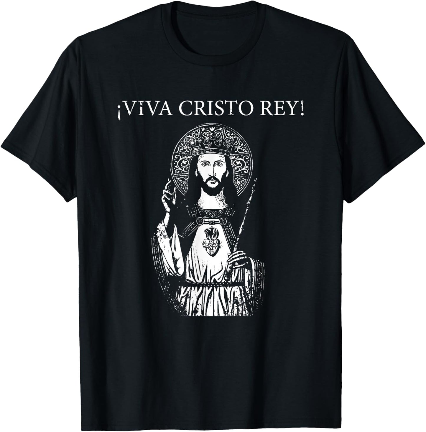¡Viva Cristo Rey! T-Shirt - T-Shirt | Black