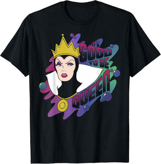 Disney Snow White Evil Queen Good to Be Queen T-Shirt - T-Shirt | Black