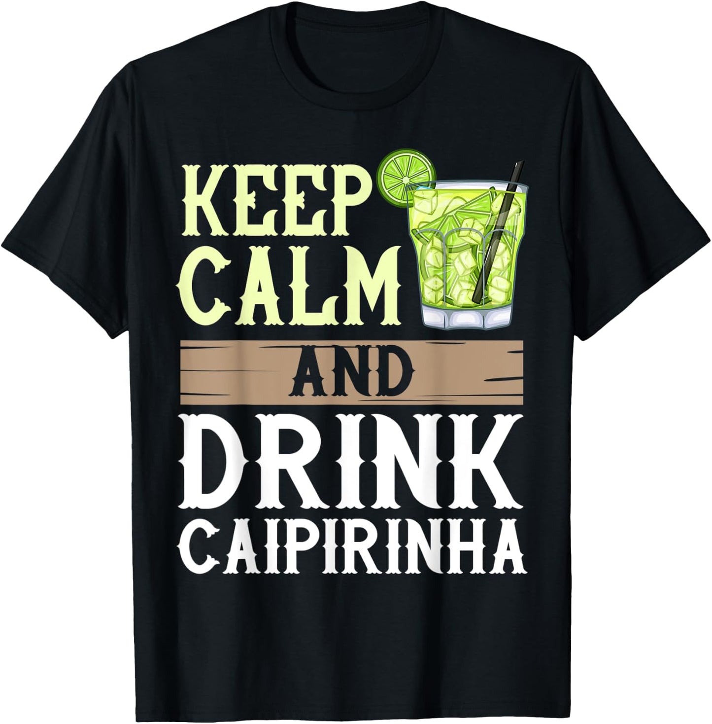 Caipirinha Drink Cocktail Brazil T-Shirt - T-Shirt | Black