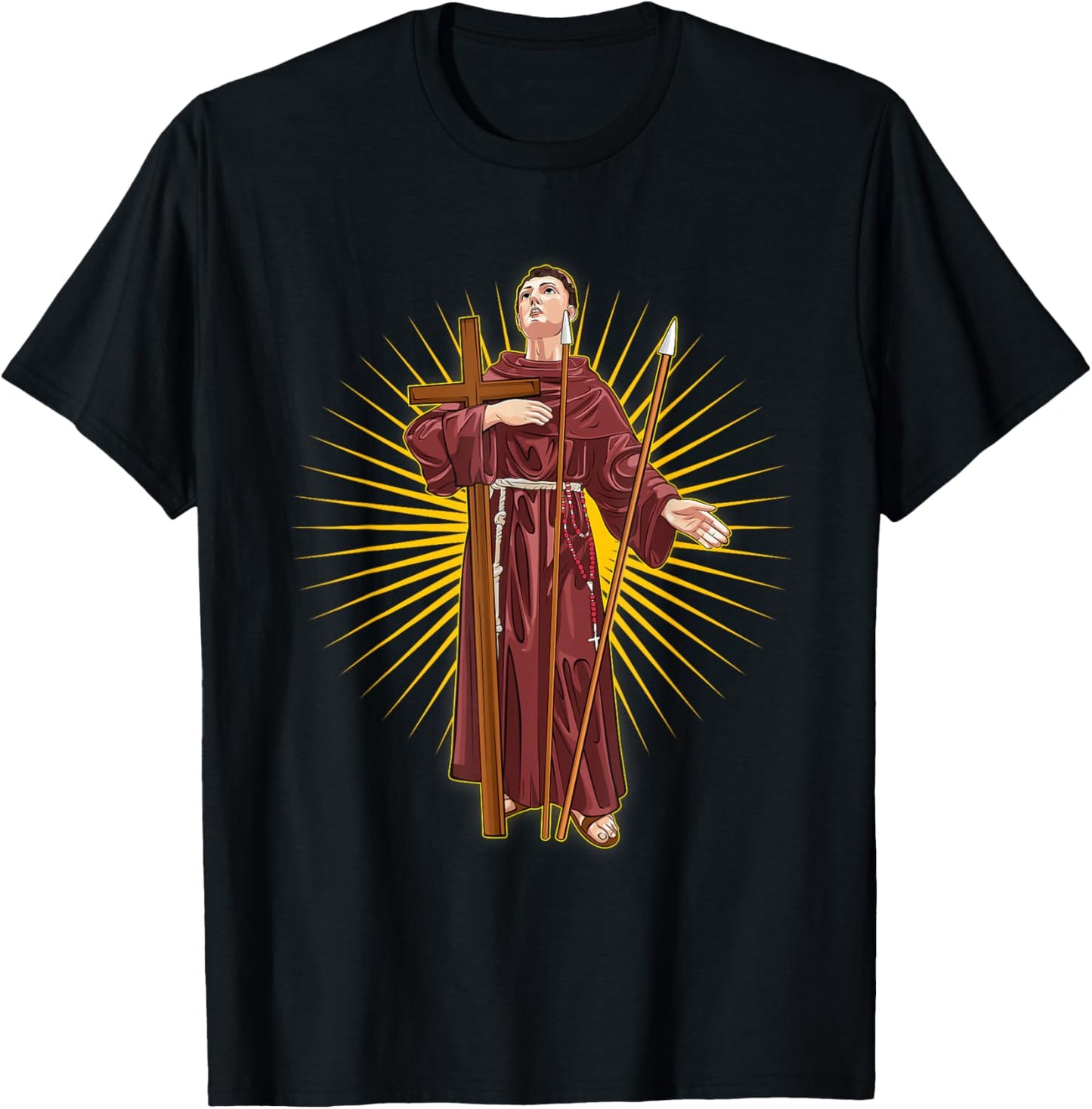 San Felipe de Jesus, Martir Católico Mexicano T-Shirt - T-Shirt | Black