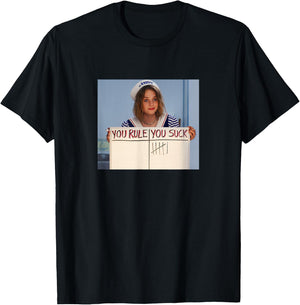 Stranger Things Robin You Rule You Suck Movie Scene Frame T-Shirt - T-Shirt | Black