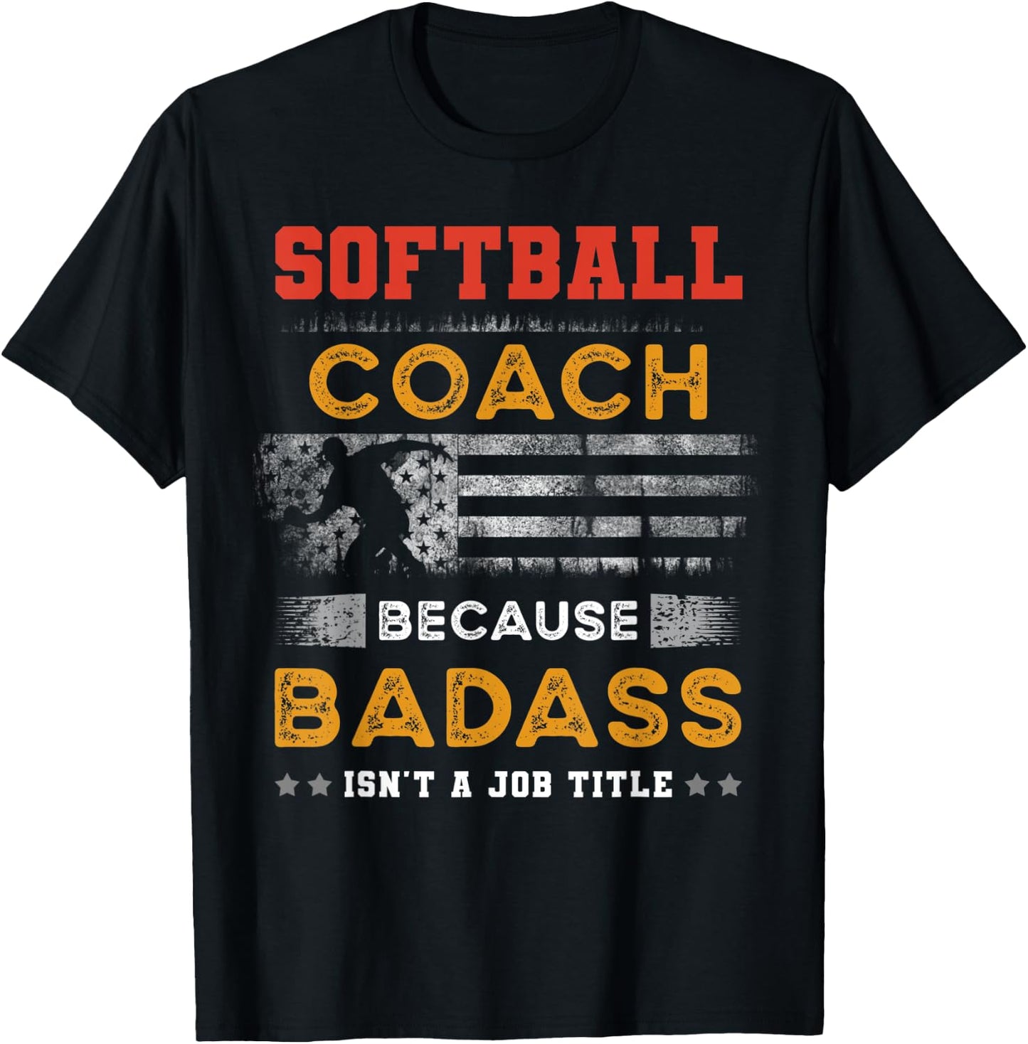 Funny Softball Coach Gift , Badass Softball Coach T-Shirt - T-Shirt | Black