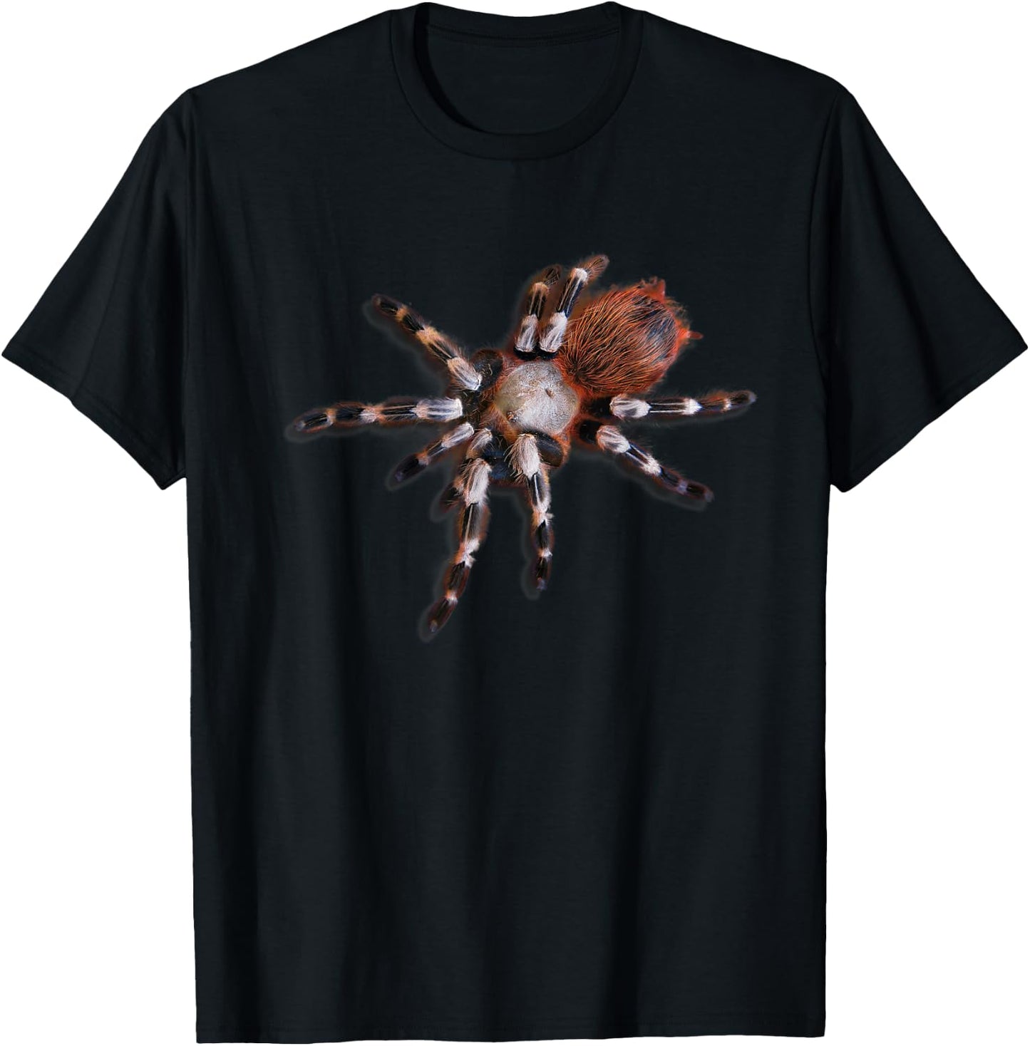 Realistic Tarantula, Bird Eating Spider T-Shirt - T-Shirt | Black