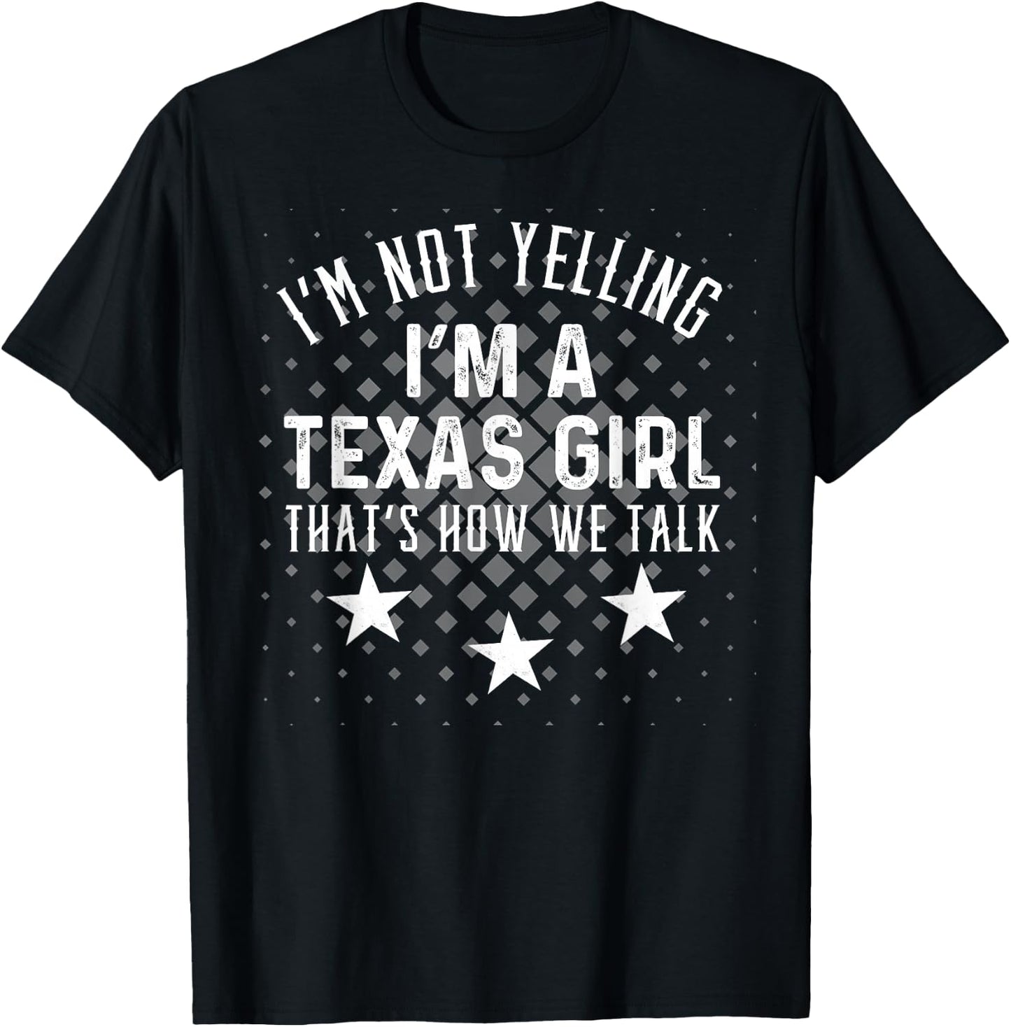 Texas Girl Humor Design Loud and Proud Southern Spirit T-Shirt - T-Shirt | Black