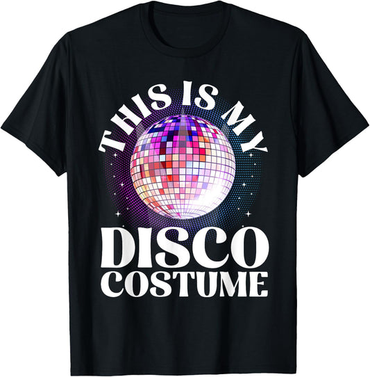 80s Disco Art Women 70s Ball Costume Disco Dance T-Shirt - T-Shirt | Black