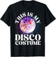 80s Disco Art Women 70s Ball Costume Disco Dance T-Shirt - T-Shirt | Black