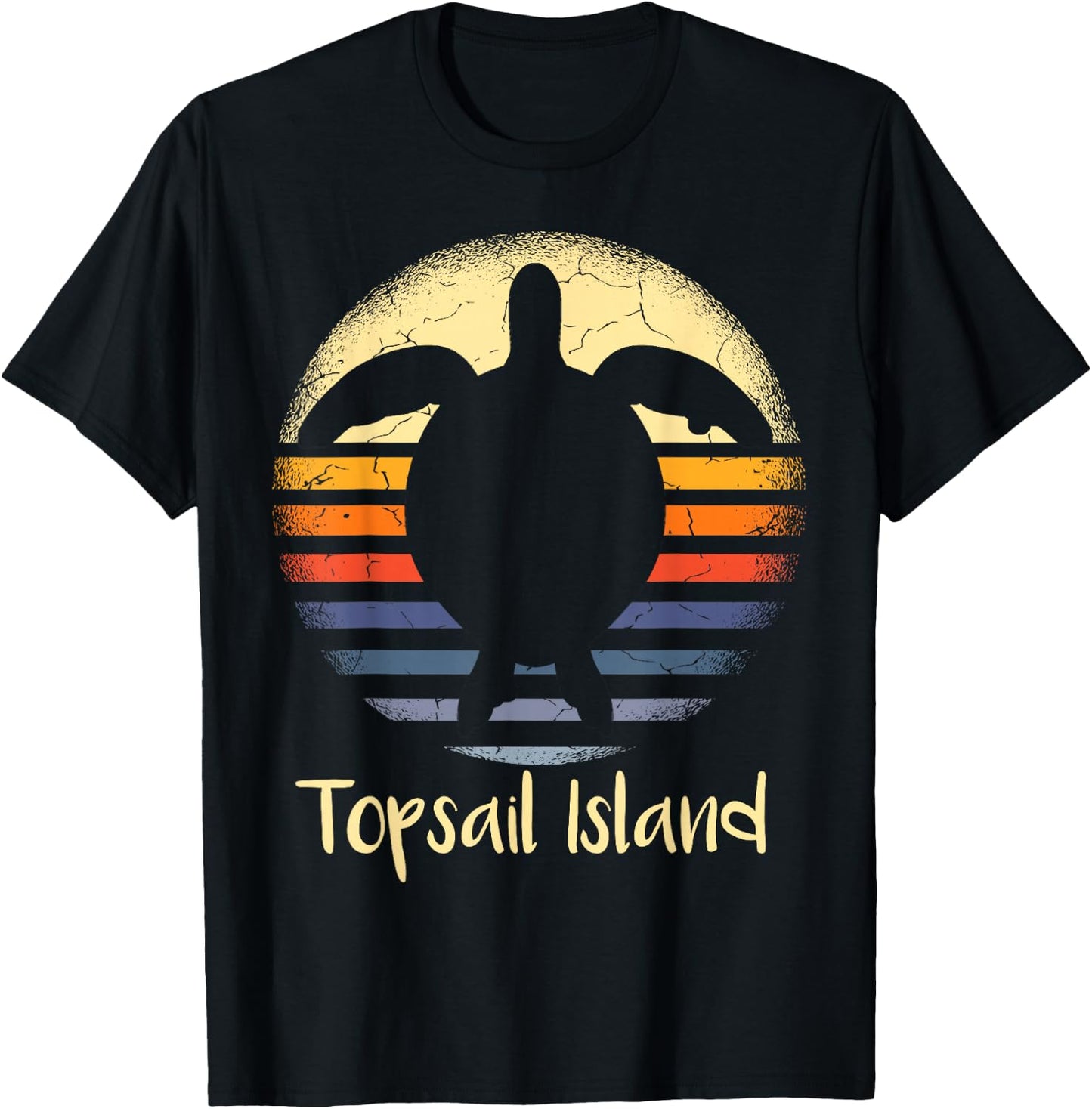Topsail Island Beach North Carolina NC sea Turtle Lover Women Girls Kids T-Shirt - T-Shirt | Black