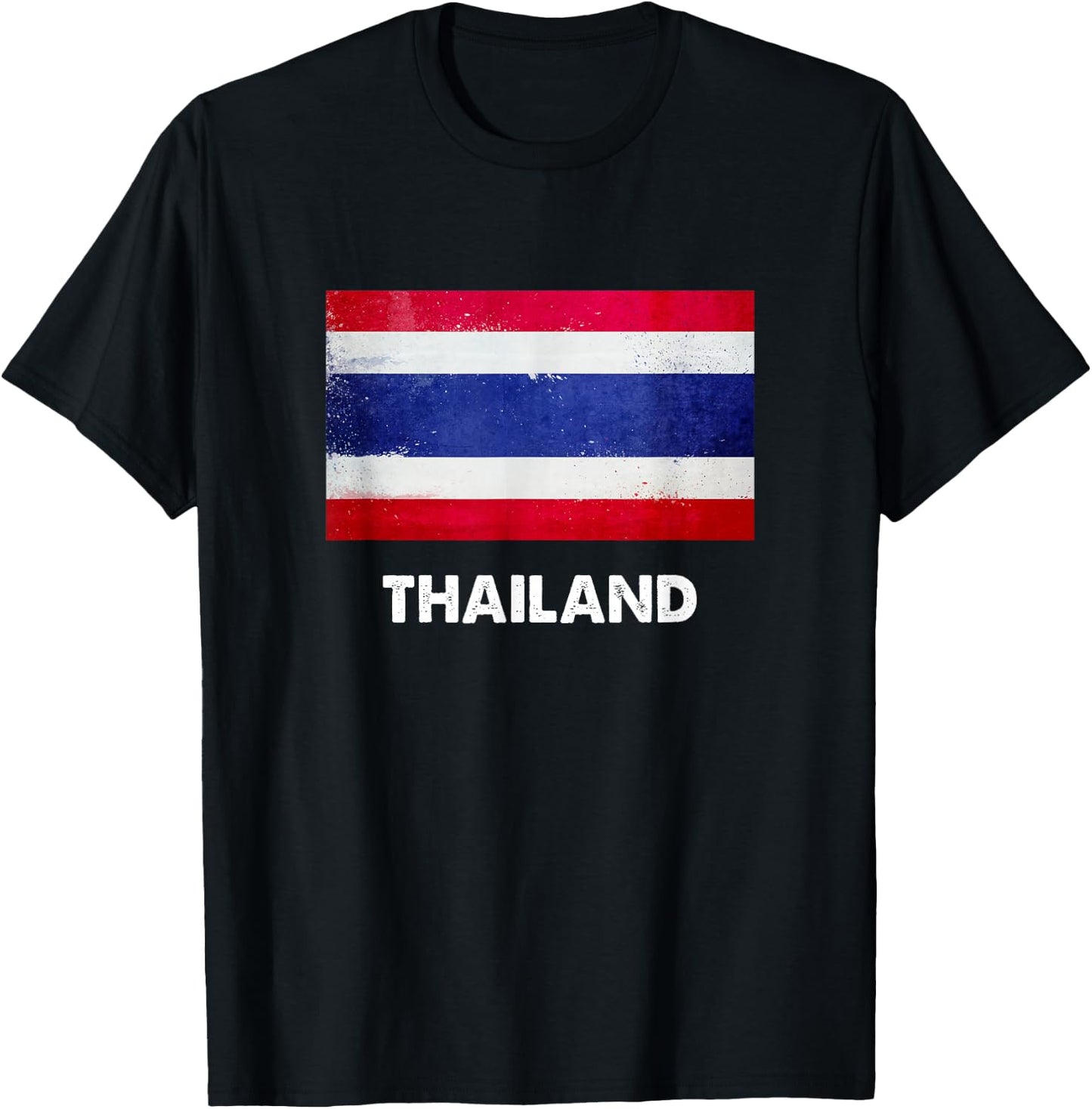 Thailand Flag Shirt | Thai T-Shirt - T-Shirt | Black