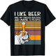 Beer English Bulldog 3 People Funny Drinking Dog Lover Gift T-Shirt - T-Shirt | Black