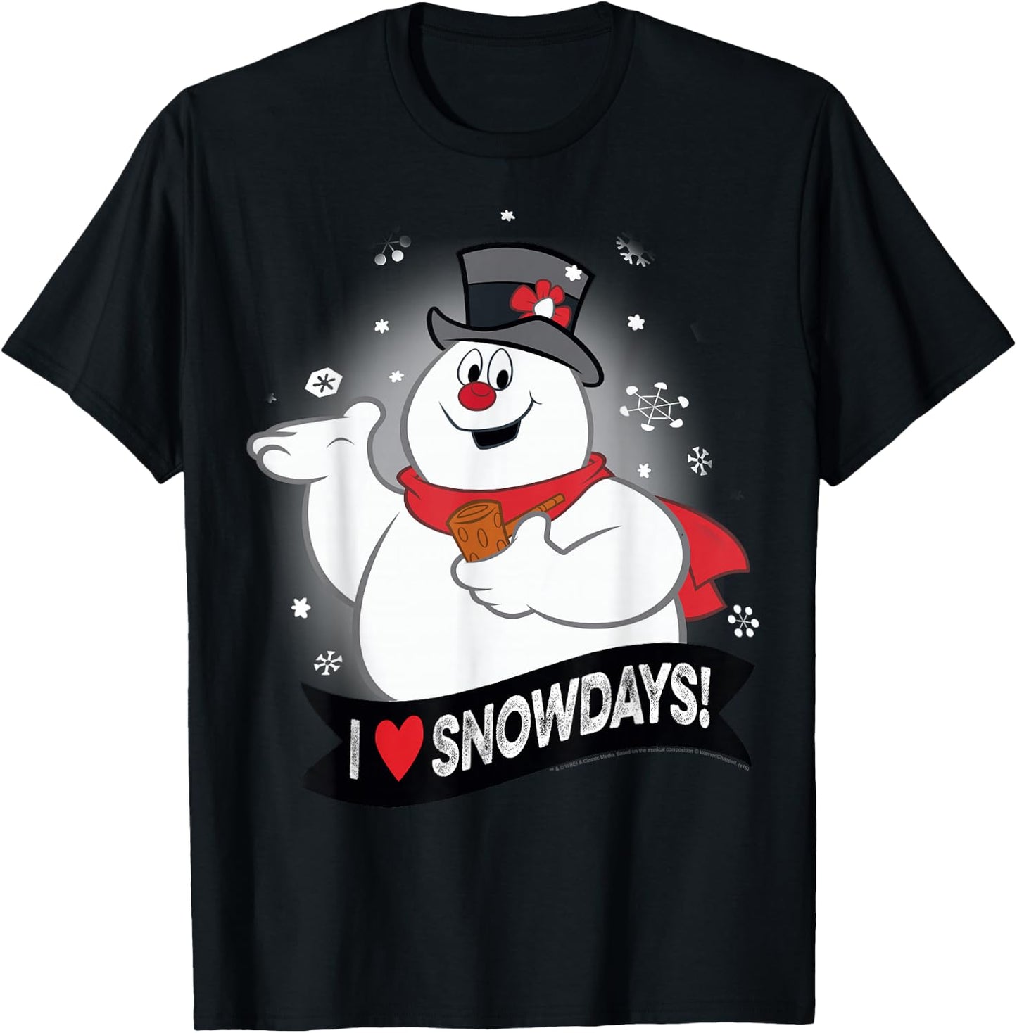 Frosty The Snowman I Love Snowdays T-Shirt - T-Shirt | Black