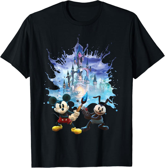 Disney Epic Mickey Portal Portrait Small T-Shirt - T-Shirt | Black