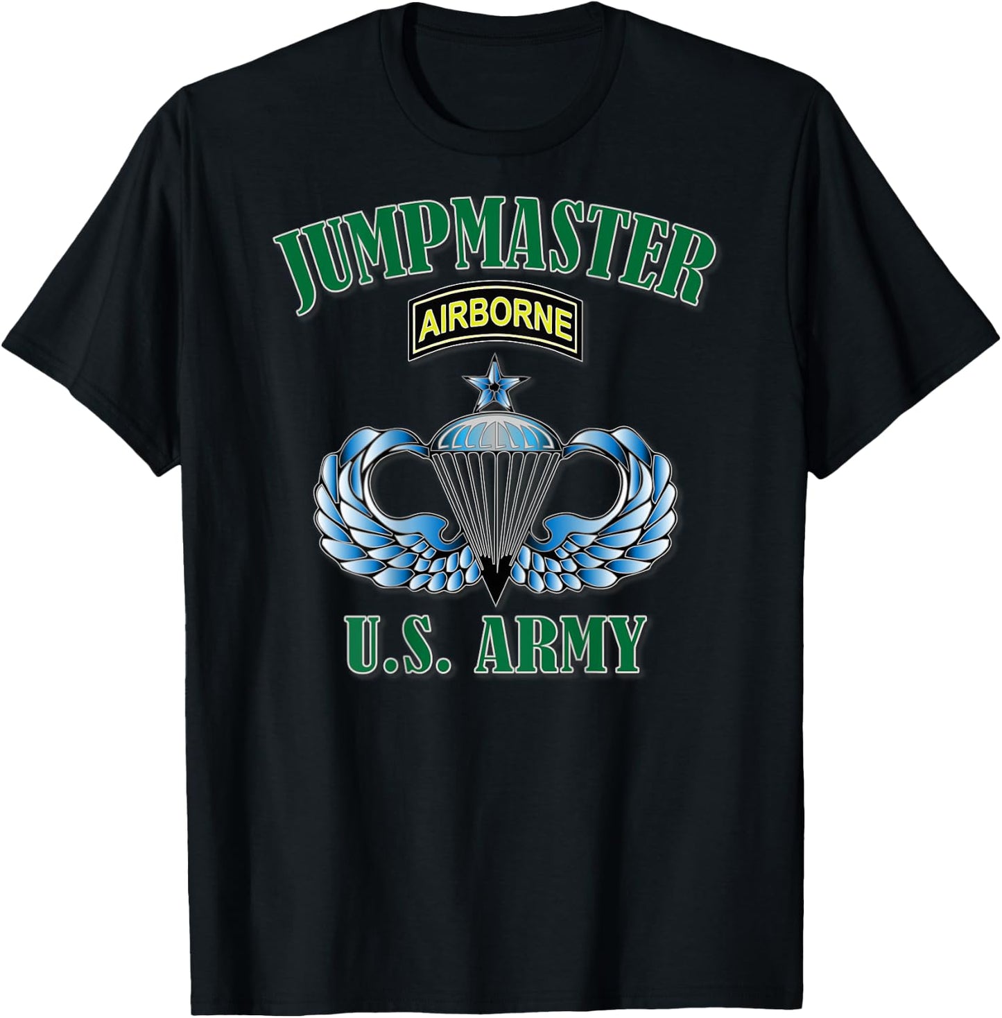 Jumpmaster- Senior Wings (Back Design) T-Shirt - T-Shirt | Black