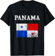 Panama Flag Panama City Tourist Travel T-Shirt - T-Shirt | Black