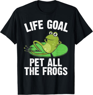 Frog Gift Women Cute Bullfrog Toad Tadpole Lovers T-Shirt - T-Shirt | Black