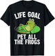Frog Gift Women Cute Bullfrog Toad Tadpole Lovers T-Shirt - T-Shirt | Black