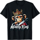 Monkey King | Boys Monkey Lover | Monkey T-Shirt - T-Shirt | Black