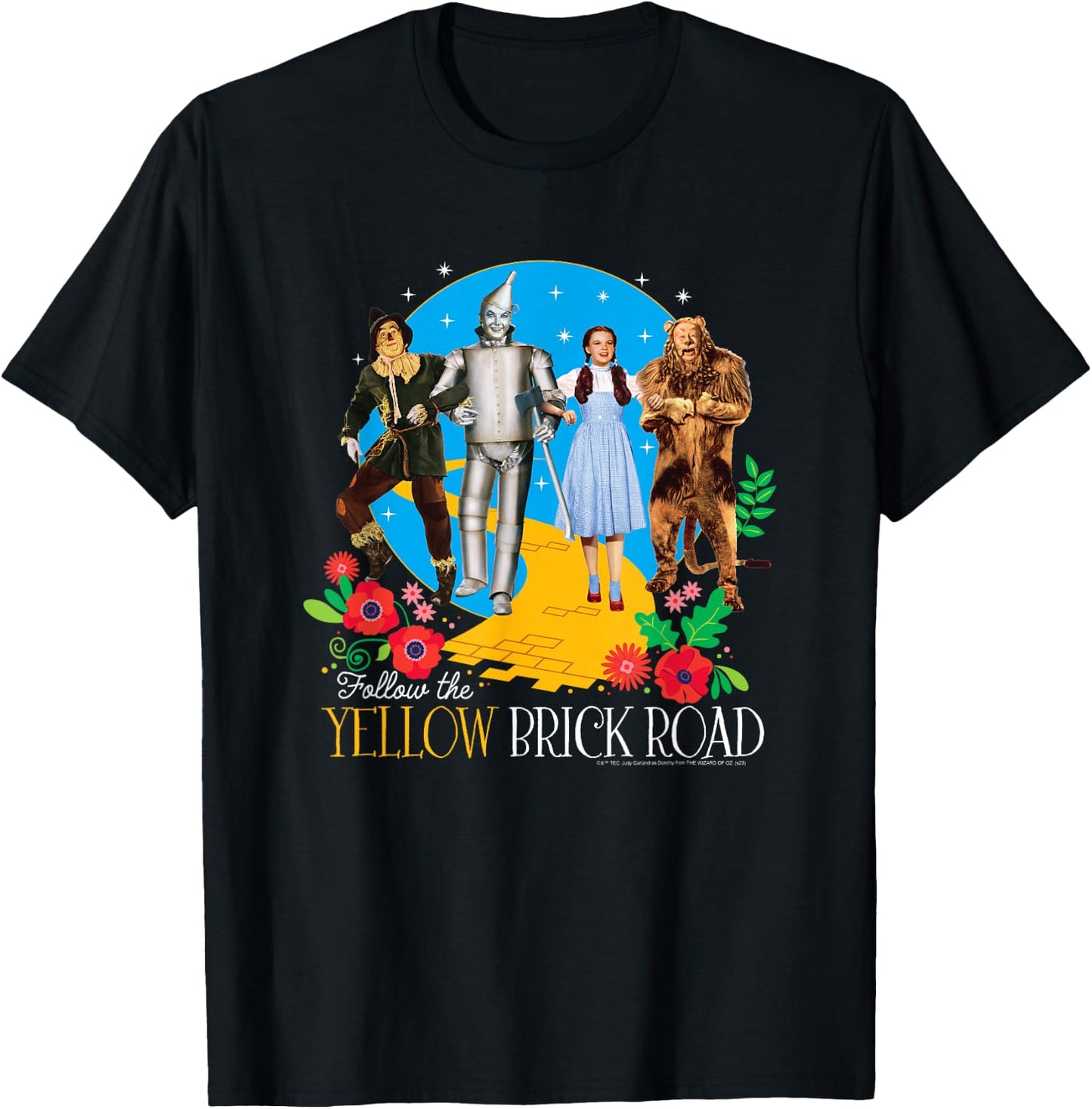 The Wizard of Oz - Follow The Yellow Brick Road T-Shirt - T-Shirt | Black