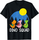 Dino Squad Fossils Dinosaur Matching Dinosaur Love Graphic T-Shirt - T-Shirt | Black