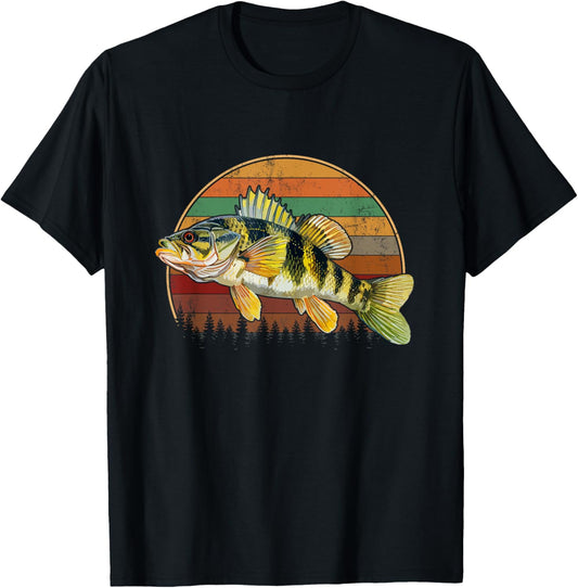 Vintage Yellow Perch T-Shirt - T-Shirt | Black
