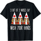 Nurses say wash your hands nurse gnomies gnome funny T-Shirt - T-Shirt | Black