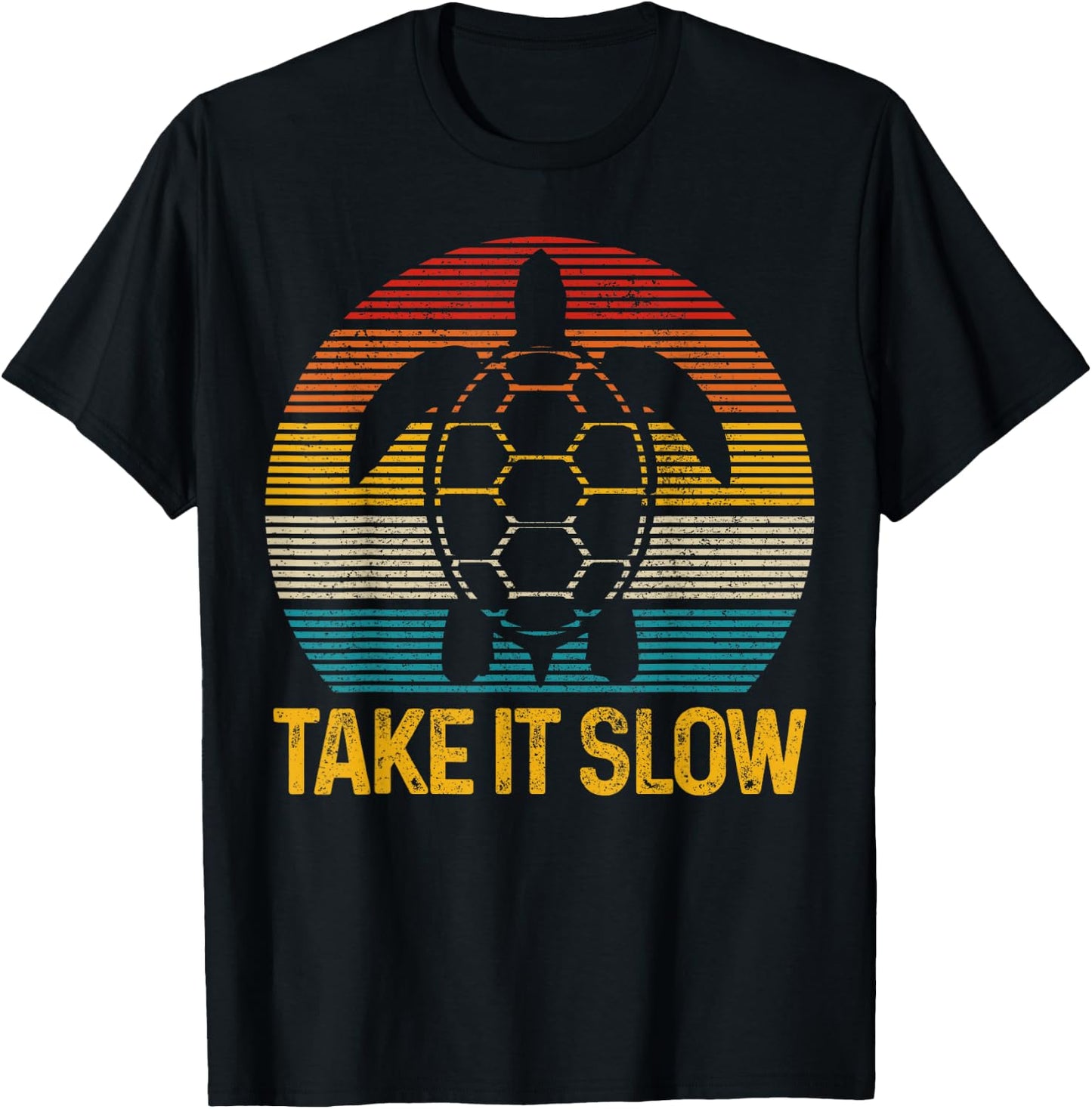Turtle Vintage Funny Gift T-Shirt - T-Shirt | Black