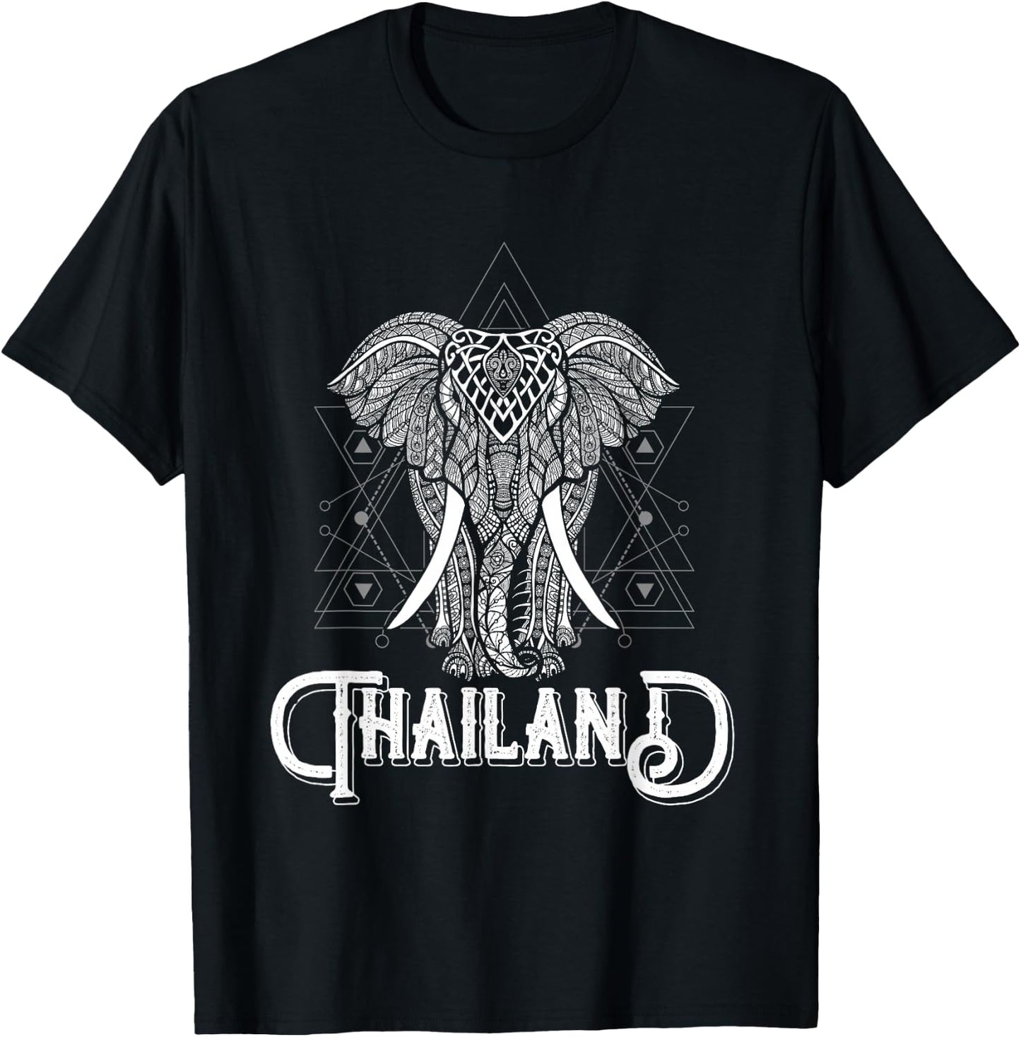 Bangkok Animal Elephant Thailand T-Shirt - T-Shirt | Black