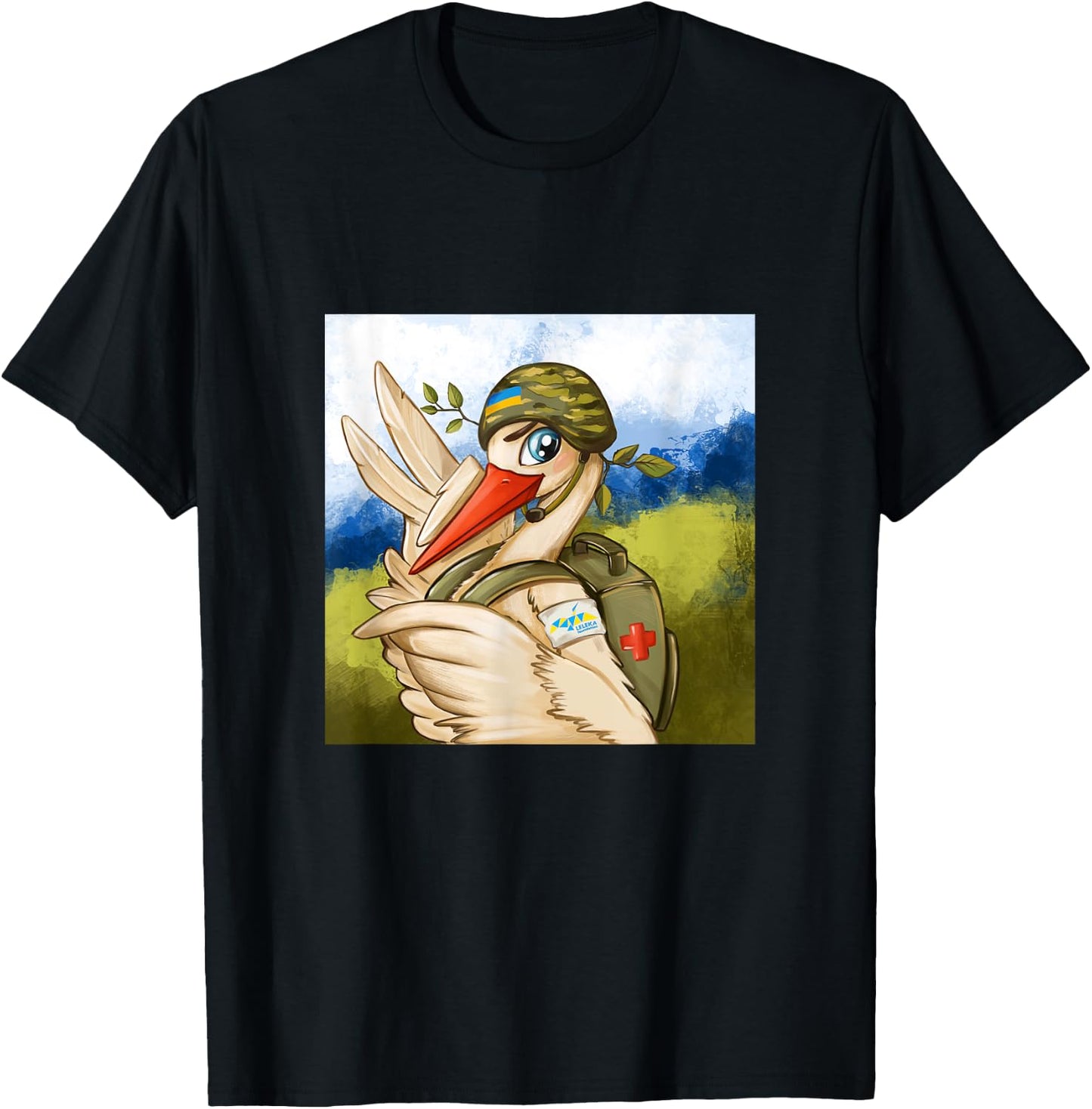 Leleka Ukraine Medic T-Shirt - T-Shirt | Black
