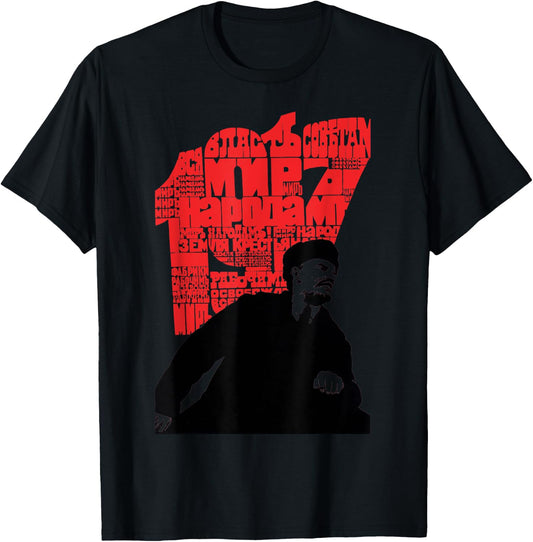 1917 Lenin SOVI8 Vintage Propaganda T-Shirt - T-Shirt | Black