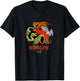 Kung Fu - Five Animals Forms, Chinese Martial Arts T-Shirt - T-Shirt | Black