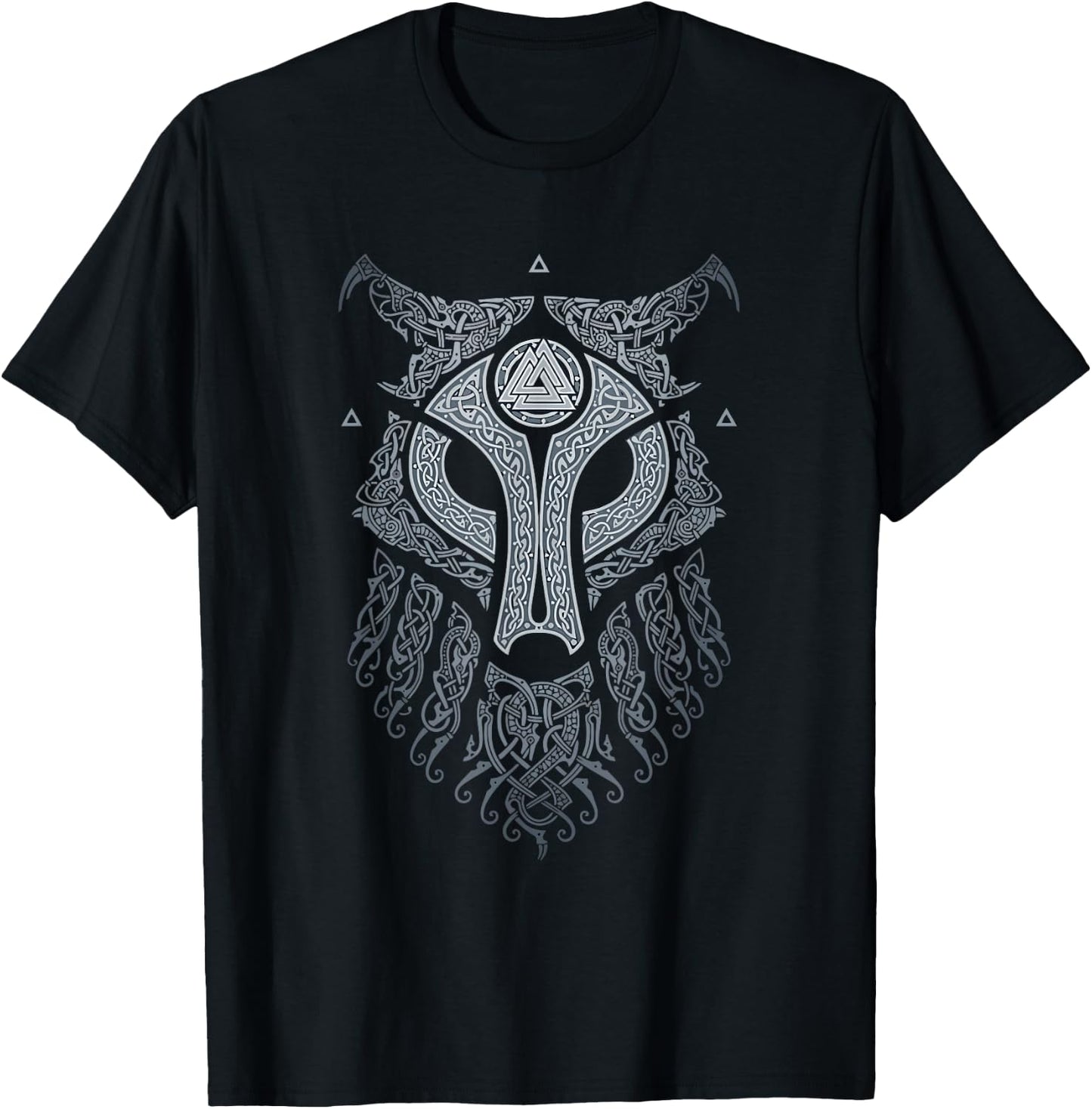 Viking Celtic Fenrir - Wolf of Odin Viking T-Shirt - T-Shirt | Black