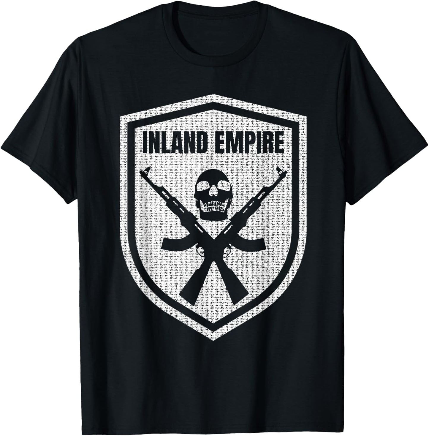 Inland Empire California Skull AK-47 T-Shirt - T-Shirt | Black