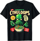 Cthuloops Cereal Parody for Horror Fans - Cthulhu T-Shirt - T-Shirt | Black