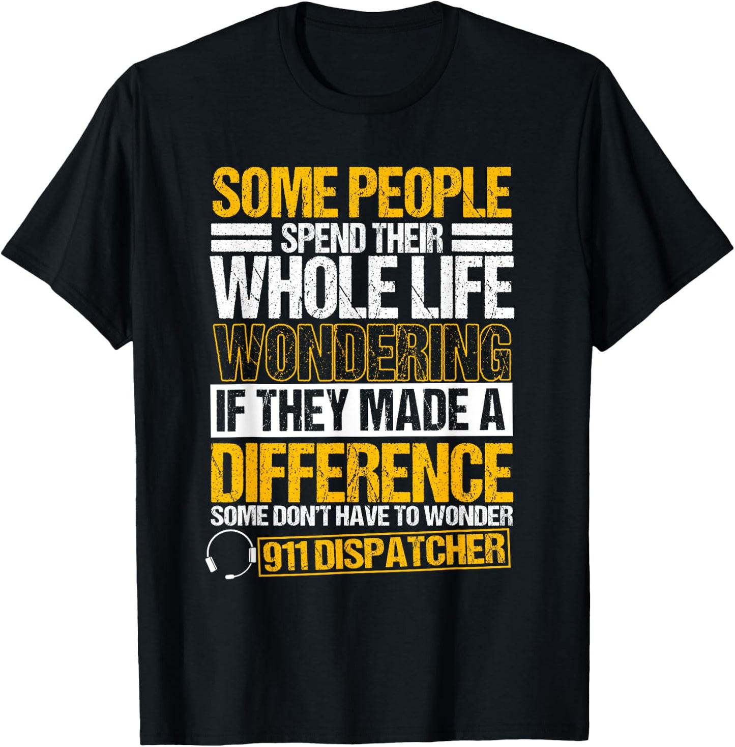 911 Dispatcher Emergency Dispatch Officer Law Enforcement T-Shirt - T-Shirt | Black