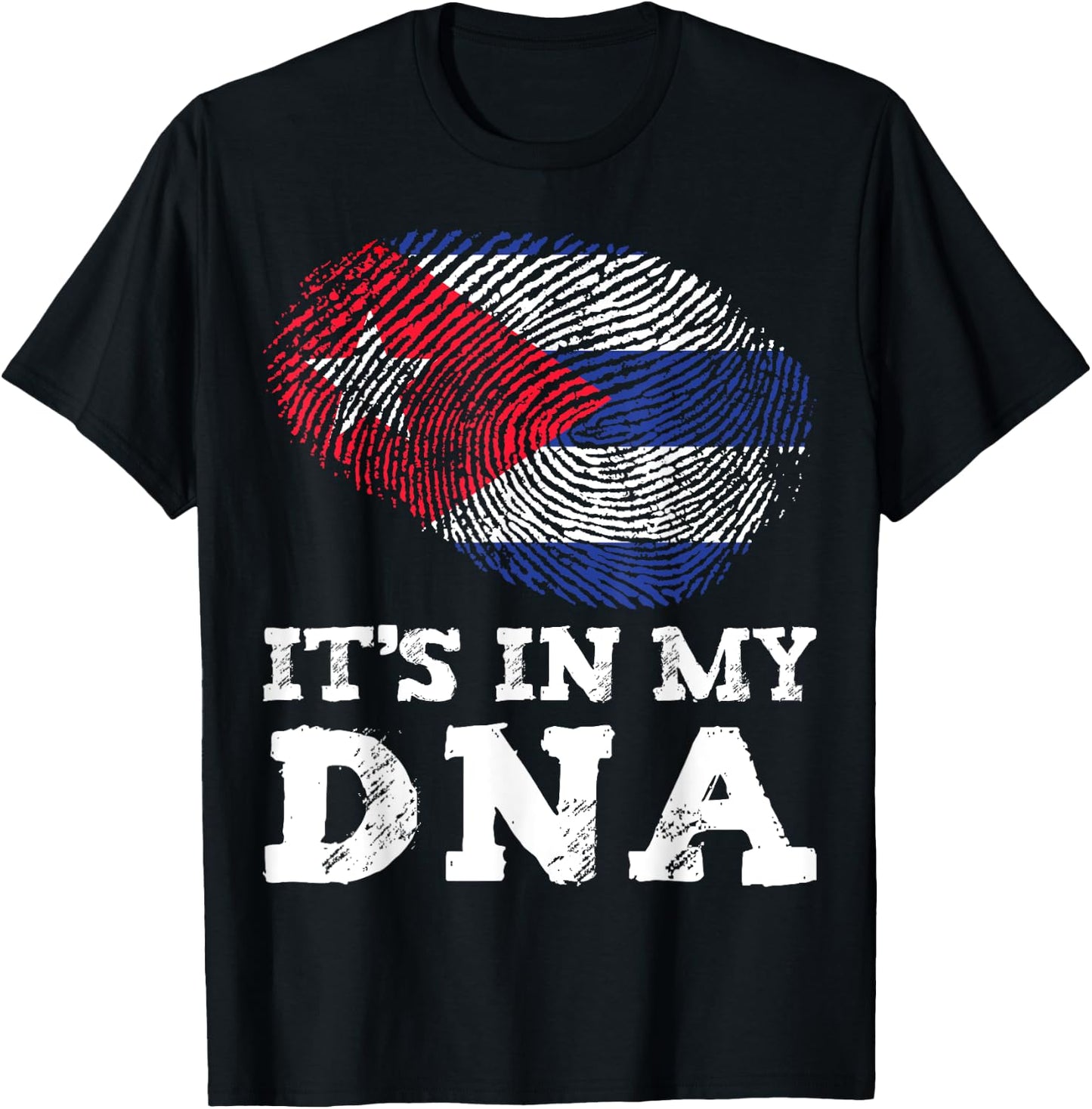 It's In My DNA Cuba Cuban Hispanic Heritage Month Proud T-Shirt - T-Shirt | Black