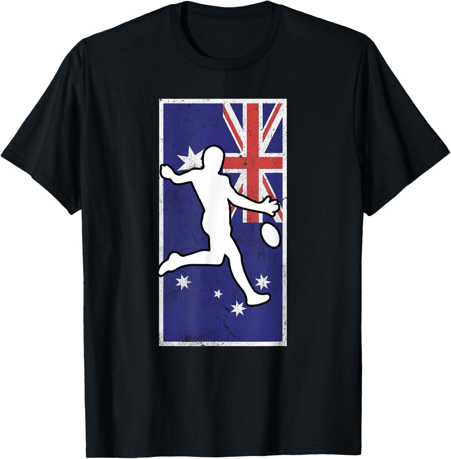Great Aussie Sport Gift - Australian Rules Football Lovers T-Shirt - T-Shirt | Black