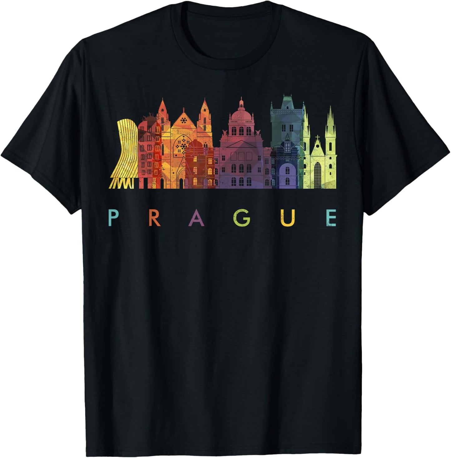 Travel Europe Czech Republic Prague Family Vacation Souvenir T-Shirt - T-Shirt | Black