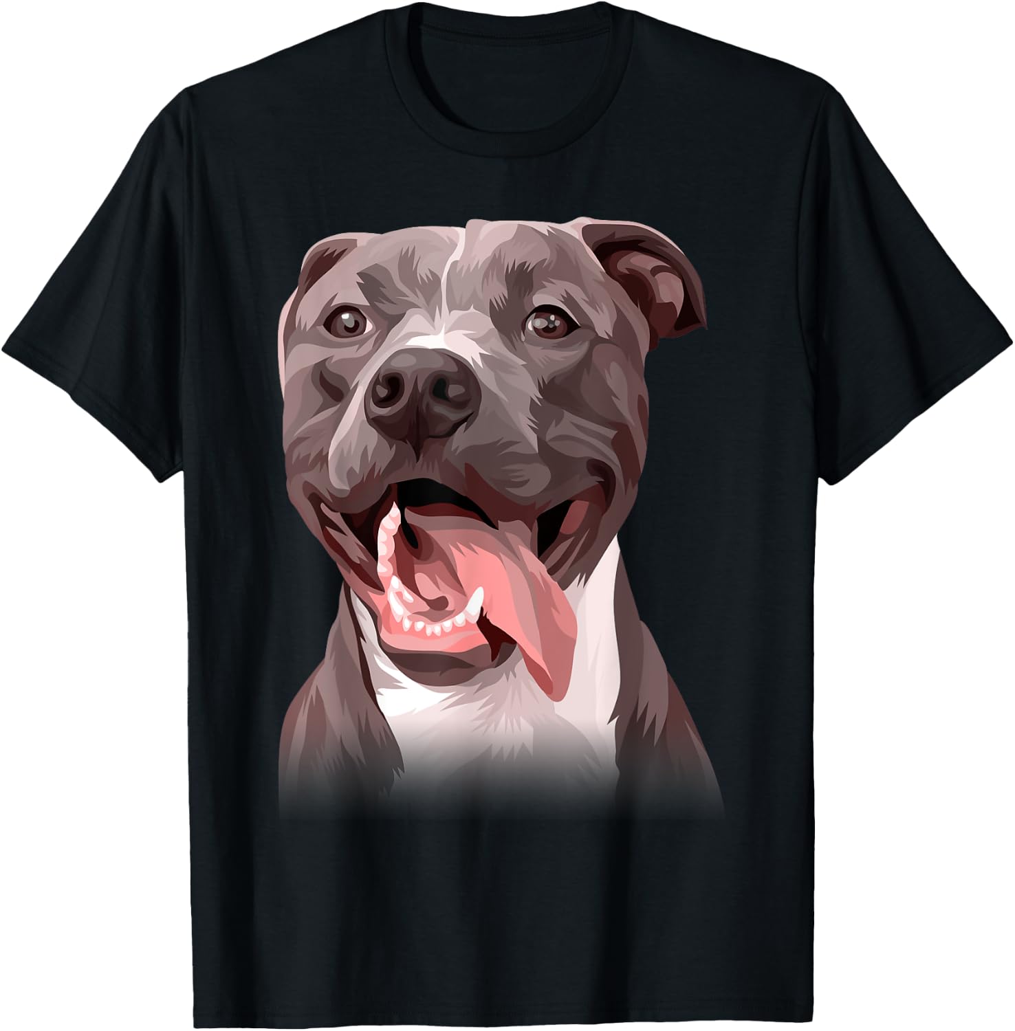 Perfect Gift Pitbull Lovers - Colorful Art Pitty Dog Men Women Kids T-Shirt - T-Shirt | Black