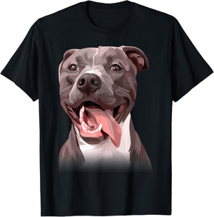 Perfect Gift Pitbull Lovers - Colorful Art Pitty Dog Men Women Kids T-Shirt - T-Shirt | Black