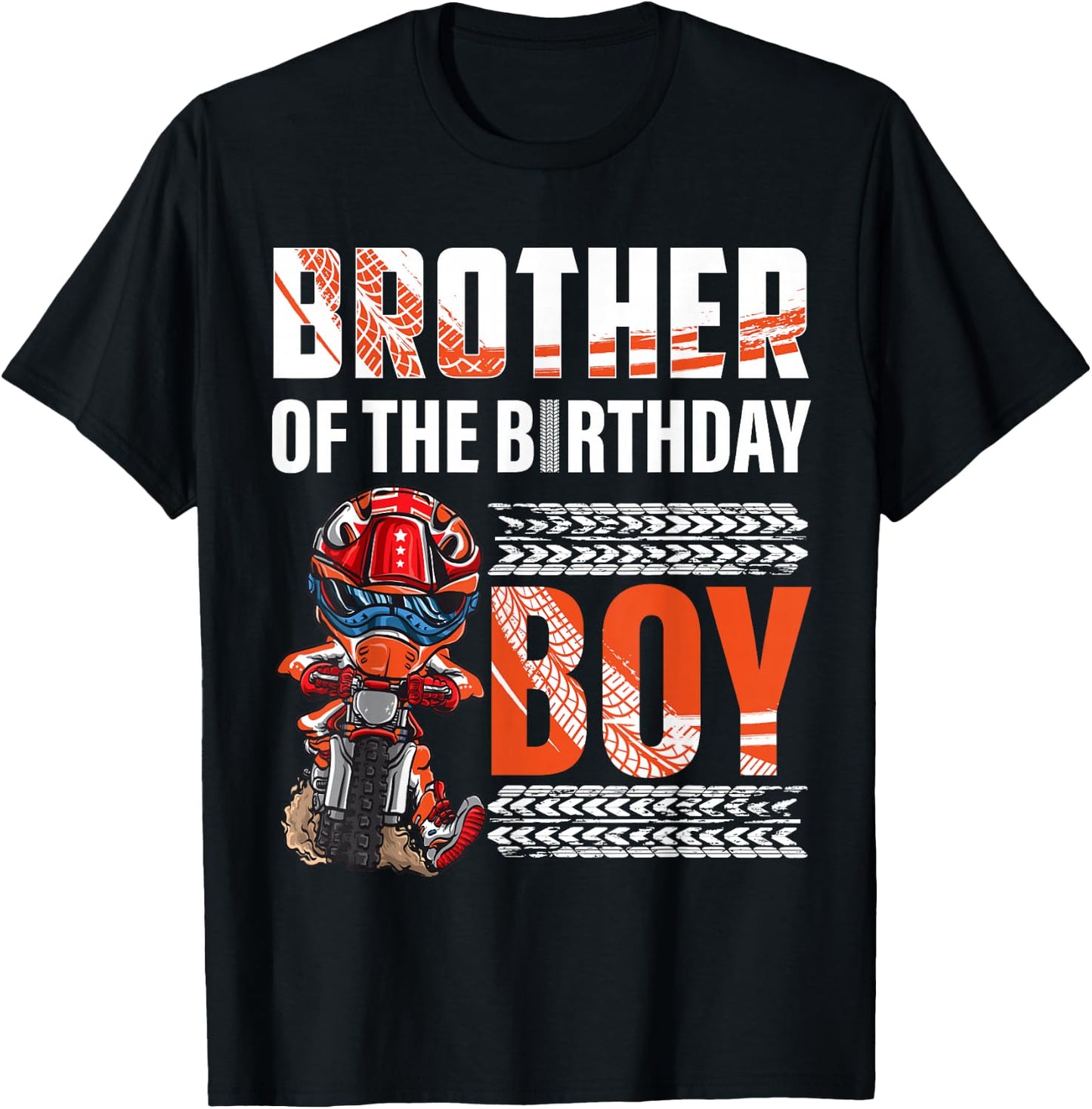 Brother of the Birthday Boy Dirt Bike B-day motocross Party T-Shirt - T-Shirt | Black