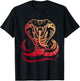 Cobra Snake Zoo Reptile Venom Snake T-Shirt - T-Shirt | Black